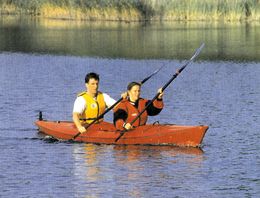 Kajak der Kanuvermietung Segelschule Pl�n